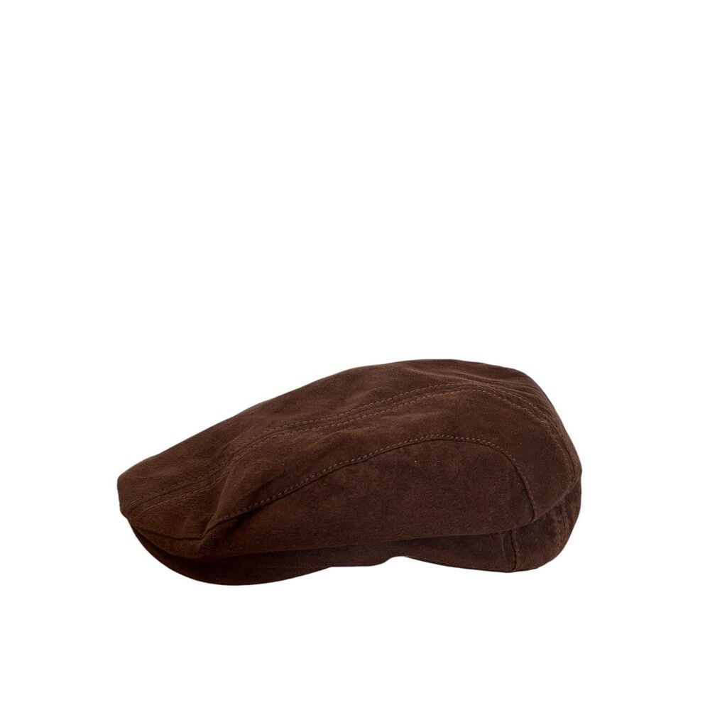 Levi's Signature Men's Newsboy Vintage Retro Style Suede Flat Hat Brown Tan OS